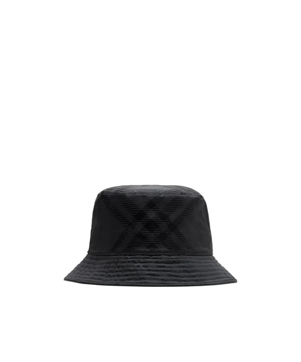 Checked Slip-On Bucket Hat