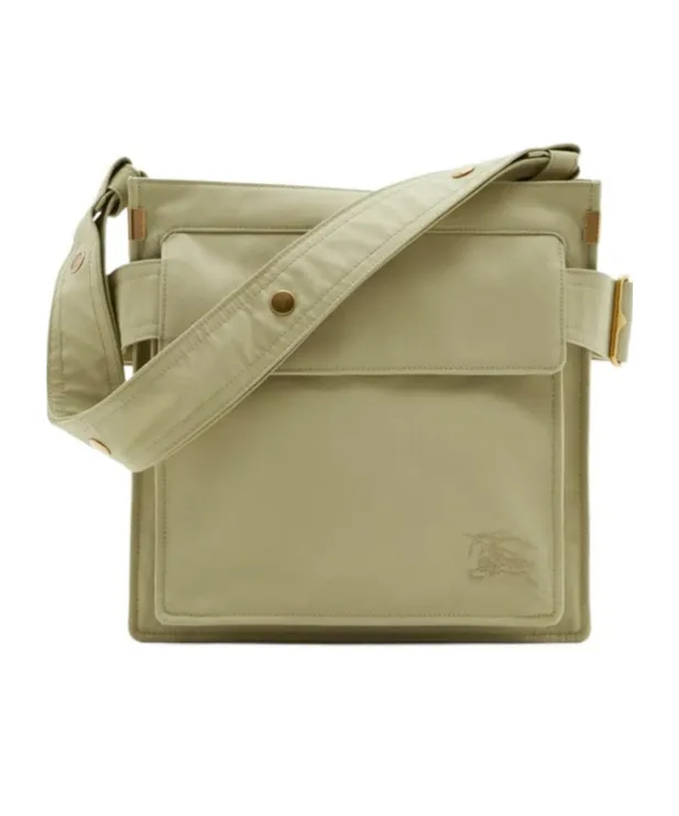 Logo Embroidered Small Trench Messenger Bag