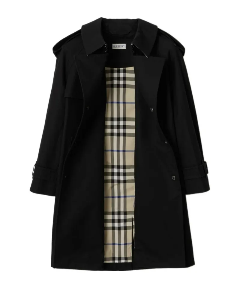 Raglan Sleeved Gabardine Trench Coat