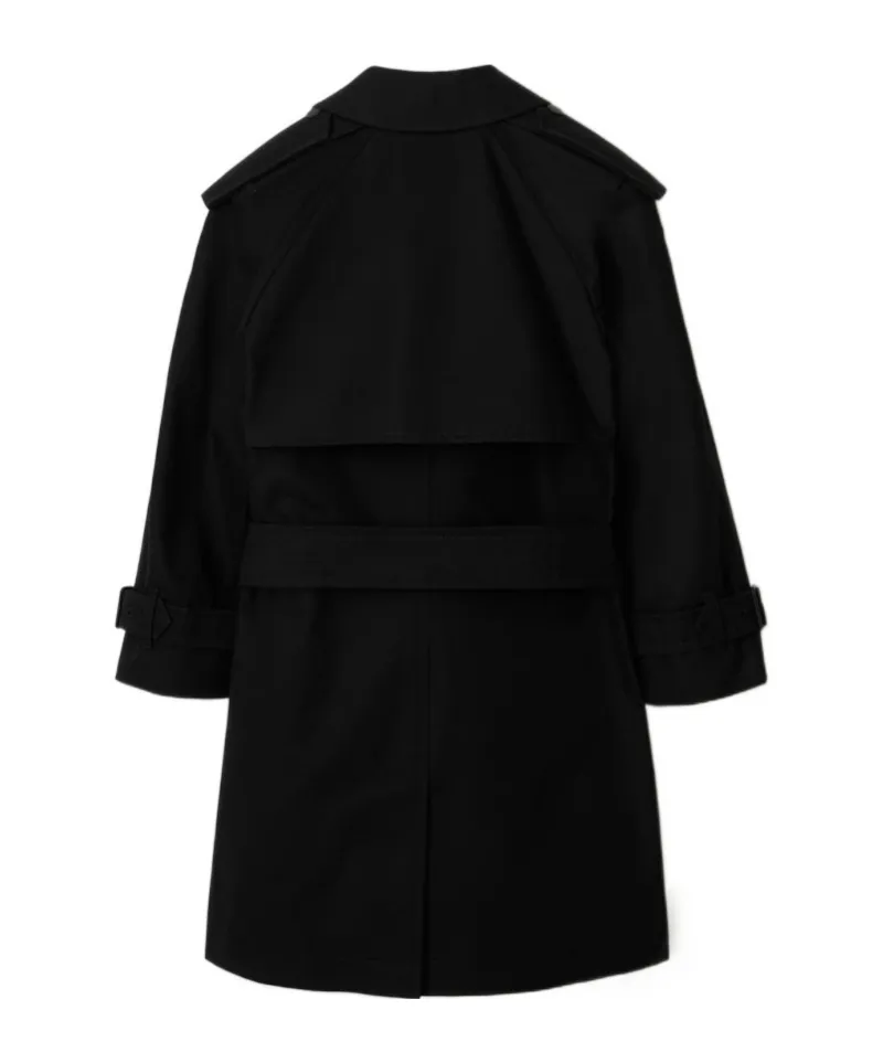 Raglan Sleeved Gabardine Trench Coat