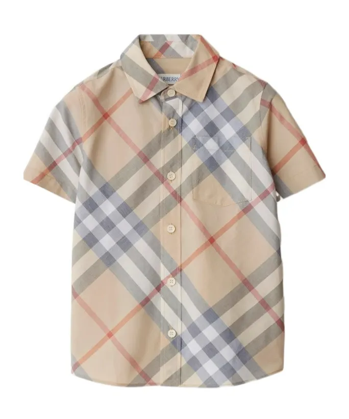 Checked Short Sleeved Shirt
