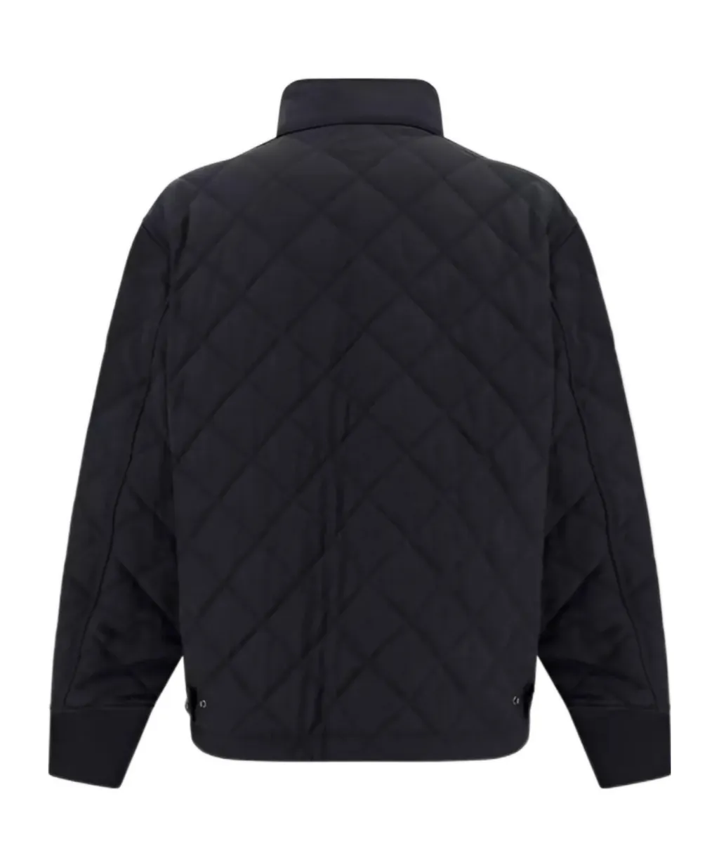 Long Sleeved Zipped Quilted Jacket