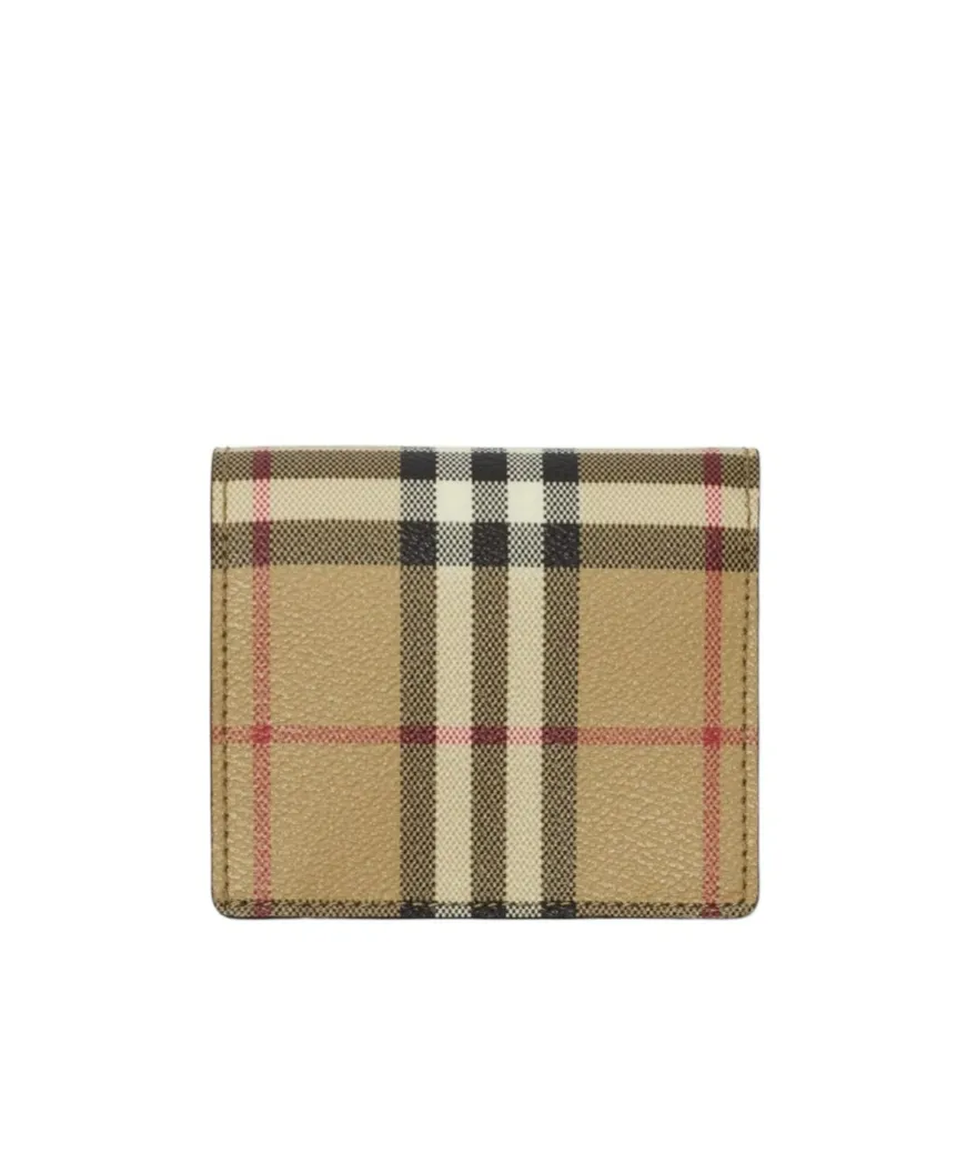 Vintage Check Folded Wallet