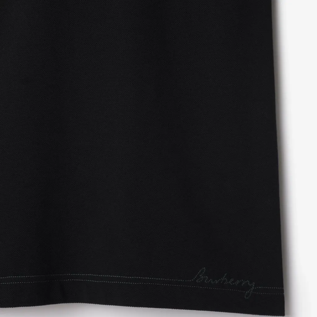 Logo Embroidered Short Sleeved Polo Shirt