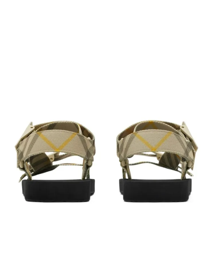 Trek Checked Open-Toe Sandals