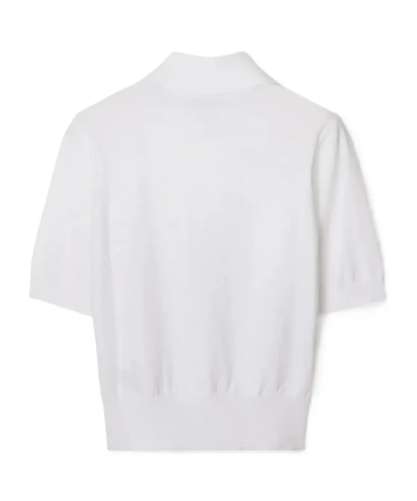 Ekd Short Sleeved Knitted Polo Top