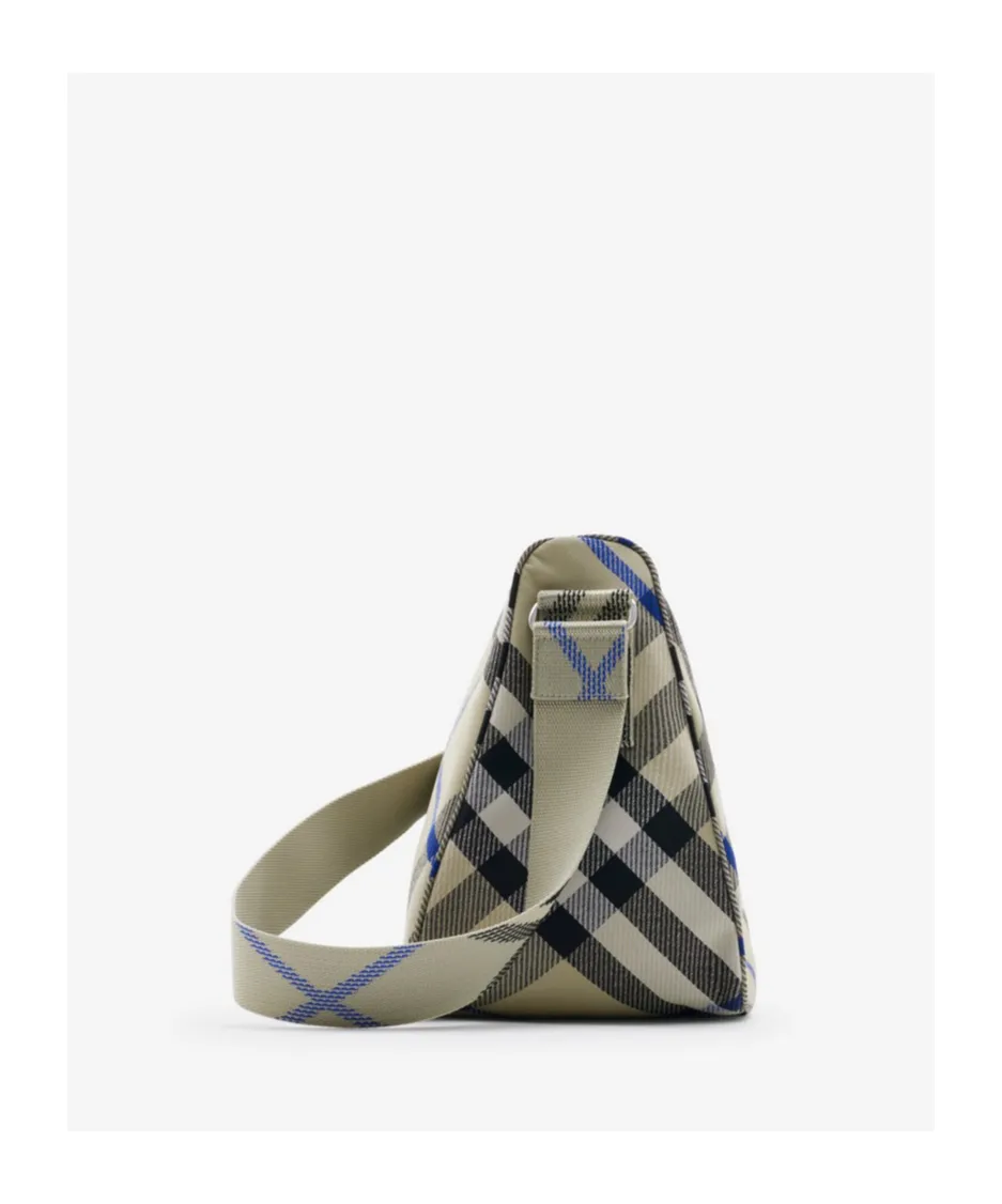 Shield Checked Messenger Bag