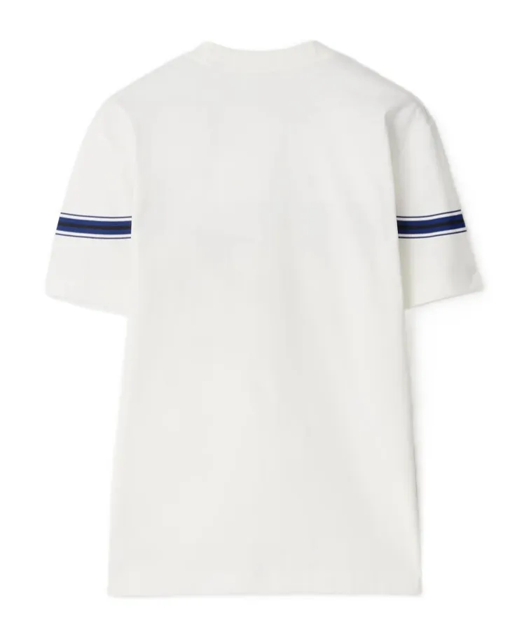 Logo Embroidered Striped T-Shirt