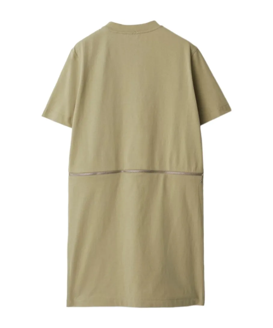 Logo-Embroidered Cotton Dress
