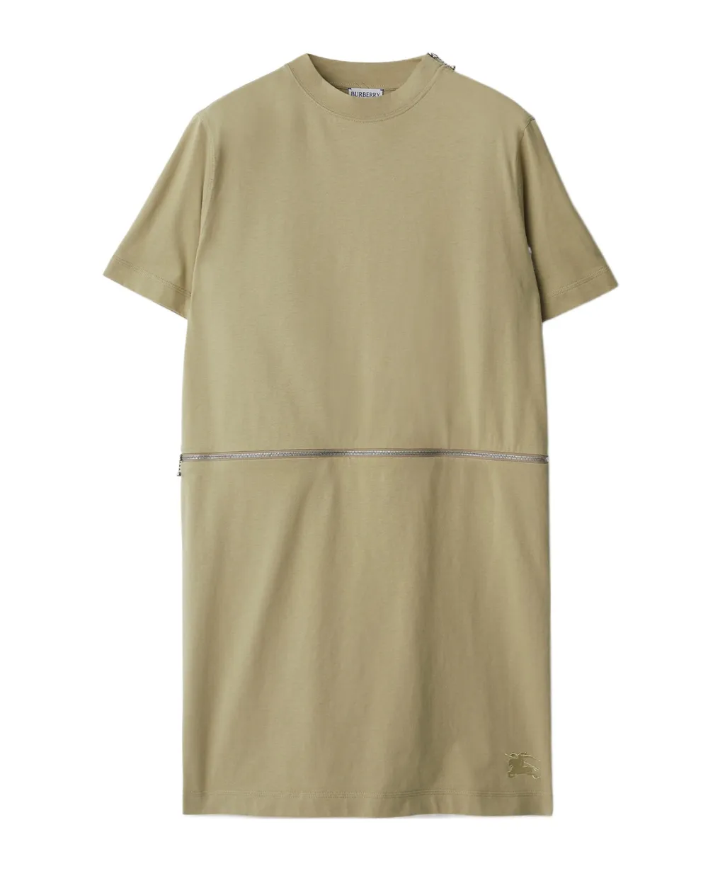 Logo-Embroidered Cotton Dress