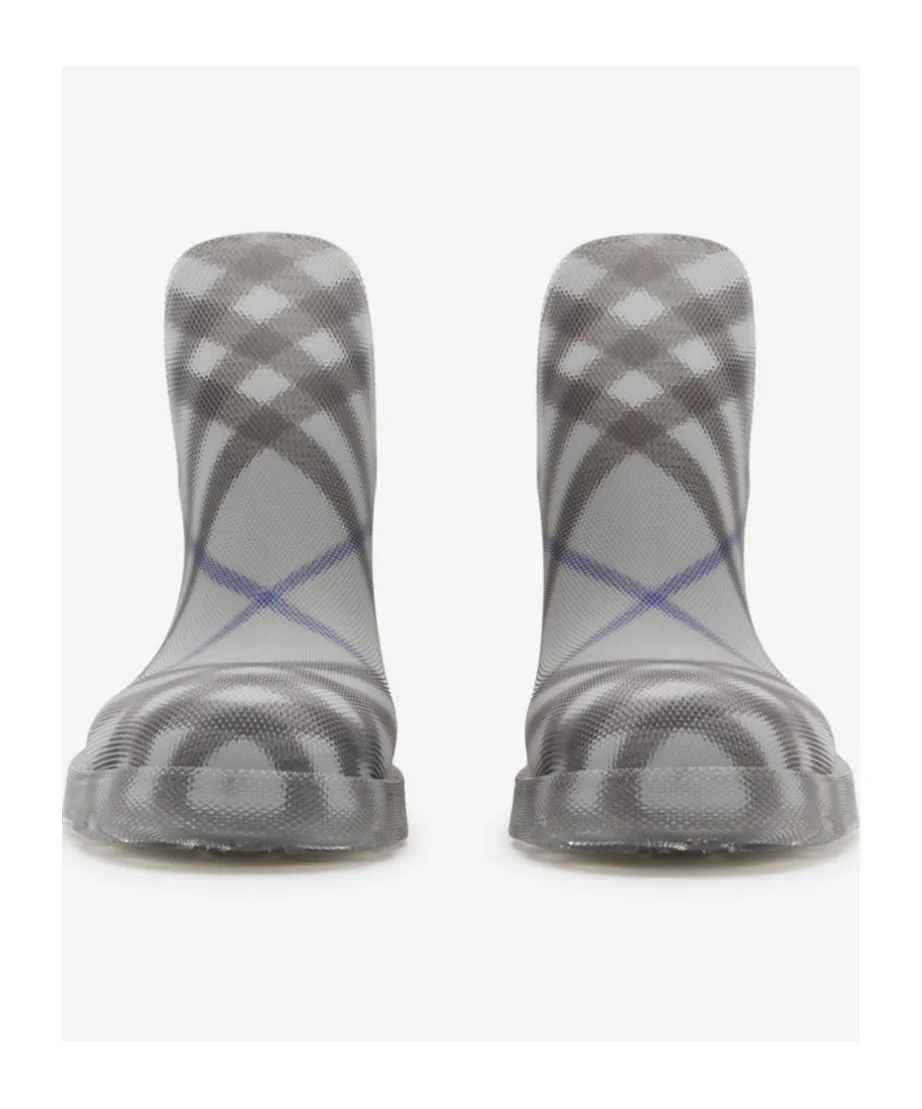 Marsh Checked Square-Toe Ankle Boots