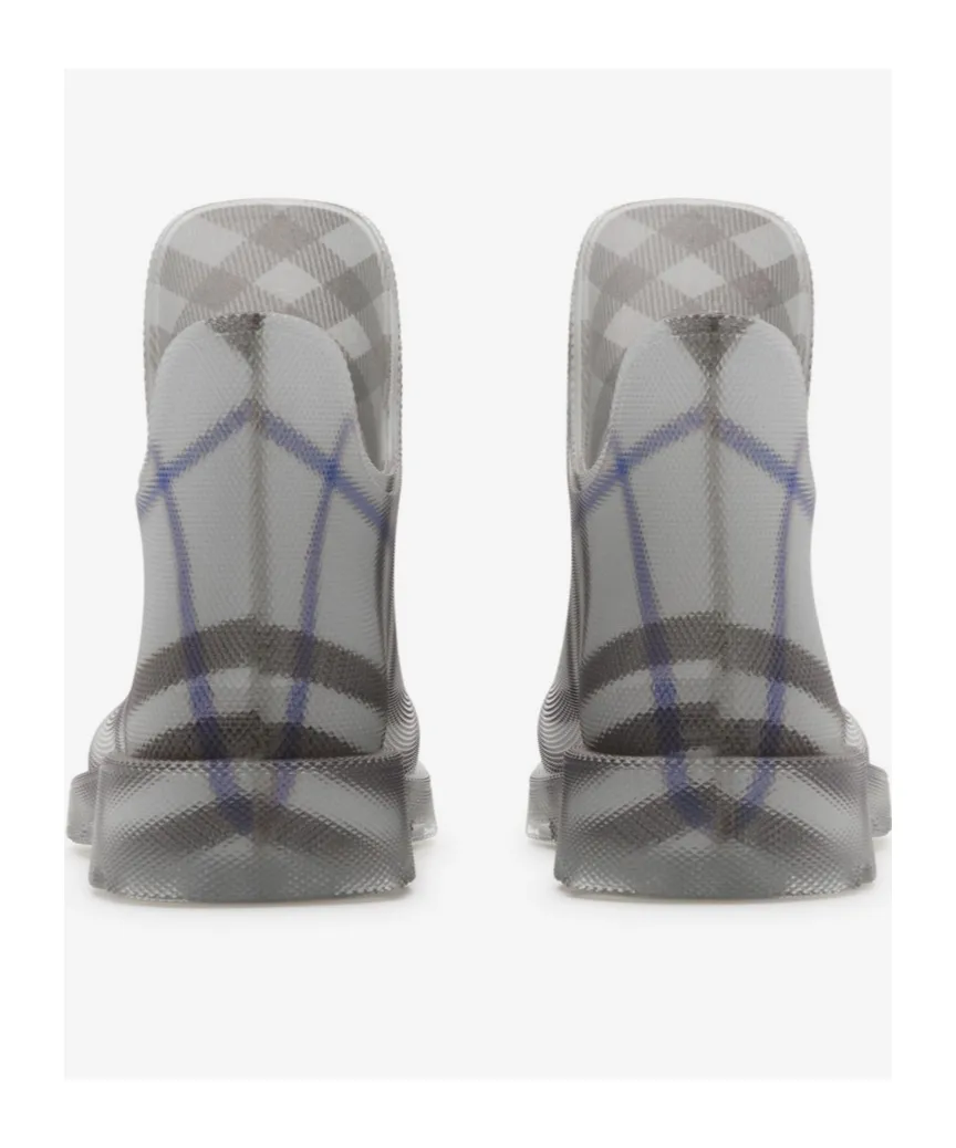 Marsh Checked Square-Toe Ankle Boots