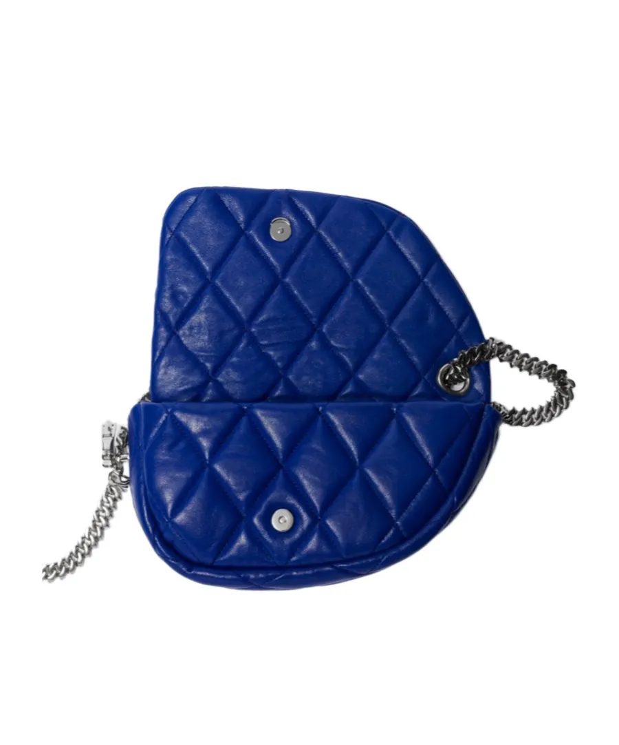 Shield Lock Quilted Shoulder Bag