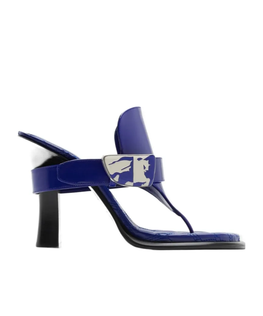 Bay Equestrian Knight Motif Sandals