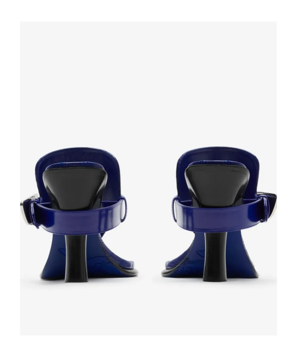 Bay Equestrian Knight Motif Sandals