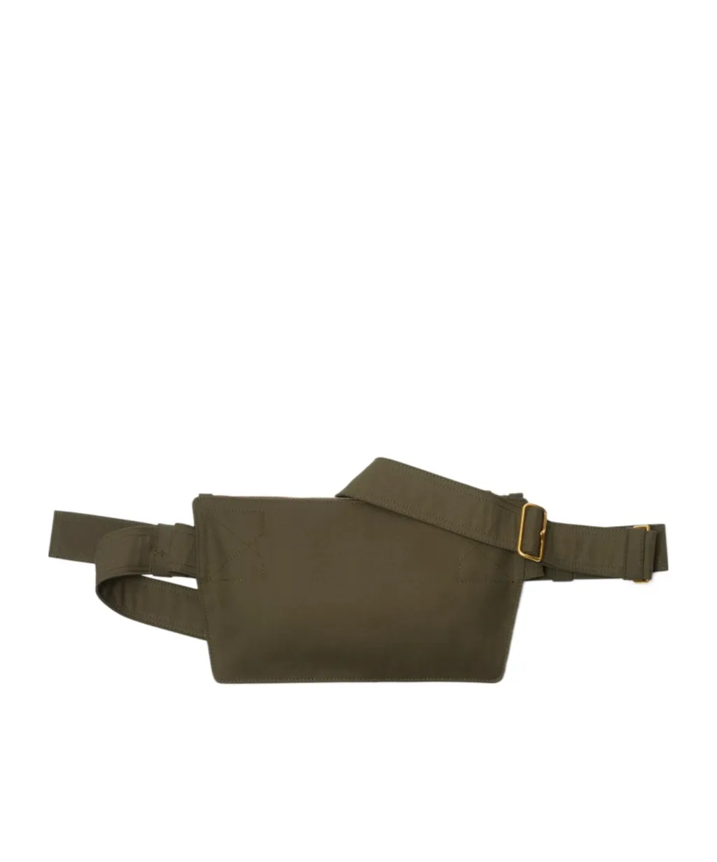 Logo Embroidered Trench Belt Bag