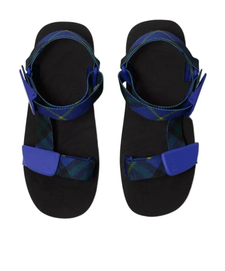 Trek Checked Open-Toe Sandals