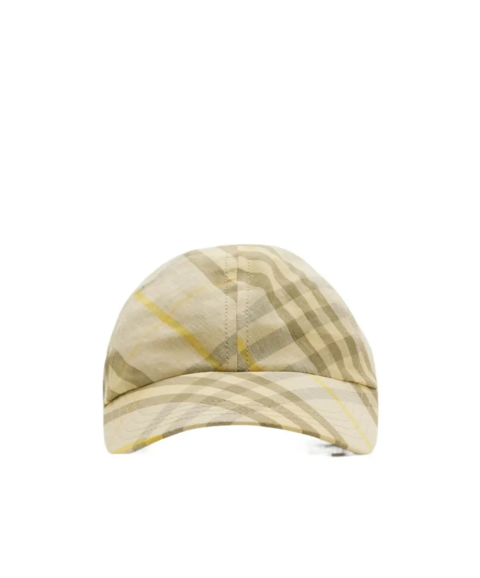 Check Printed Baseball Cap