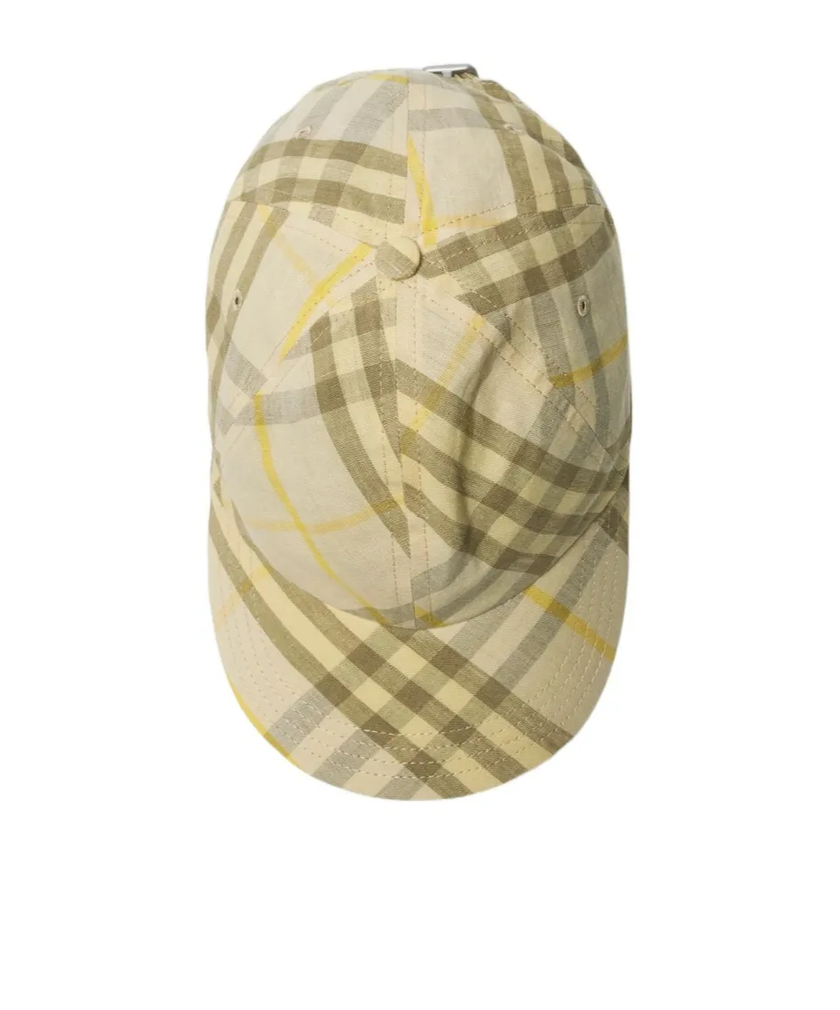 Check Printed Baseball Cap