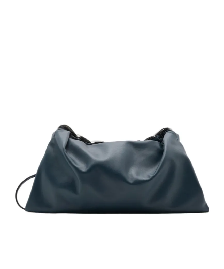 Swan Leather Shoulder Bag