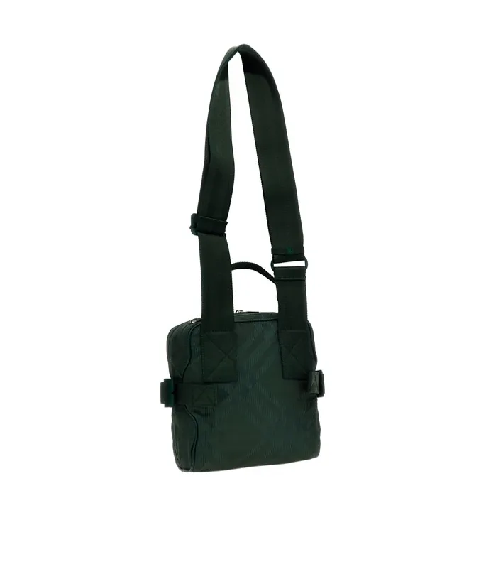 Checked Zipped Shoulder Bag