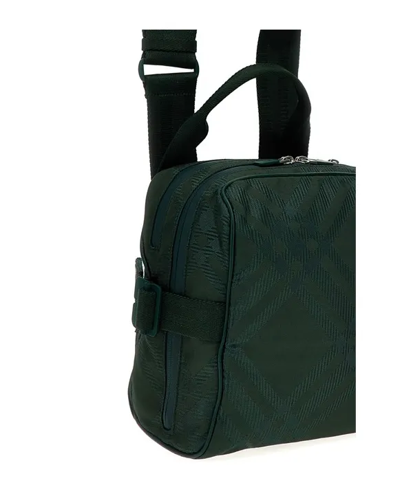 Checked Zipped Shoulder Bag