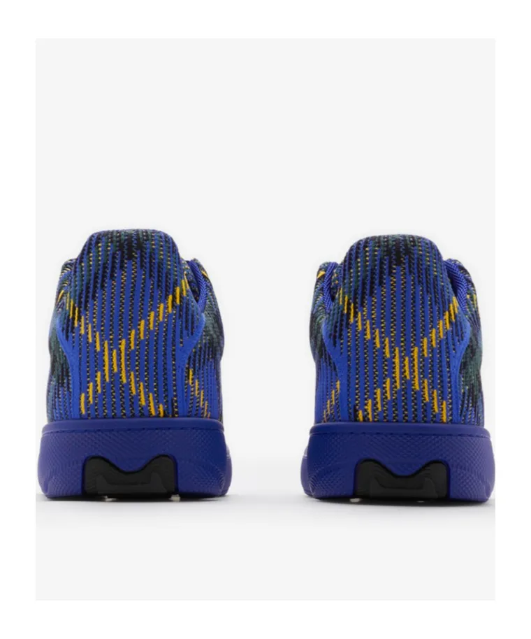 Check Knit Low-Top Sneakers