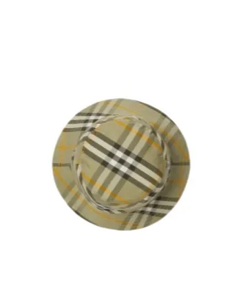 Reversible Checked Dropped-Brim Bucket Hat
