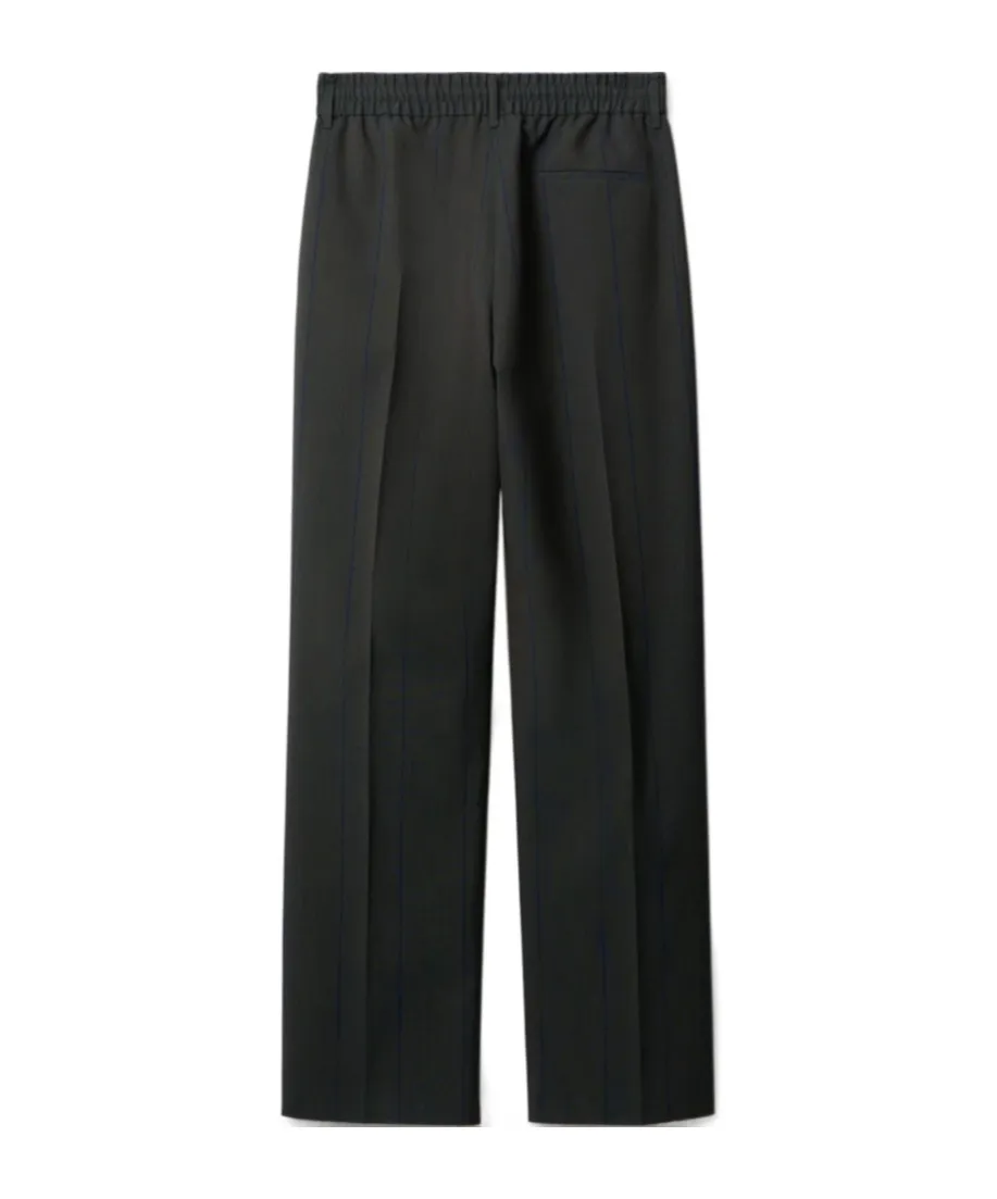 Striped Straight-Leg Trousers
