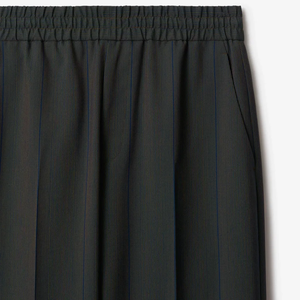Striped Straight-Leg Trousers