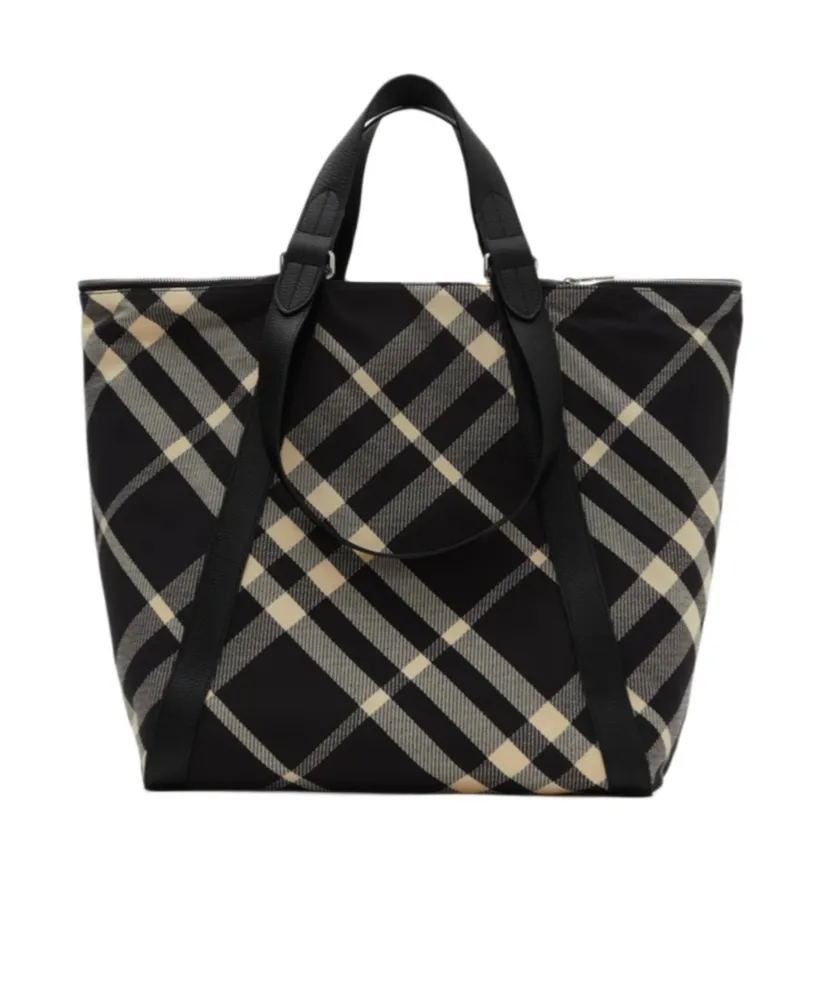 Festival Check-Pattern Top Handle Bag