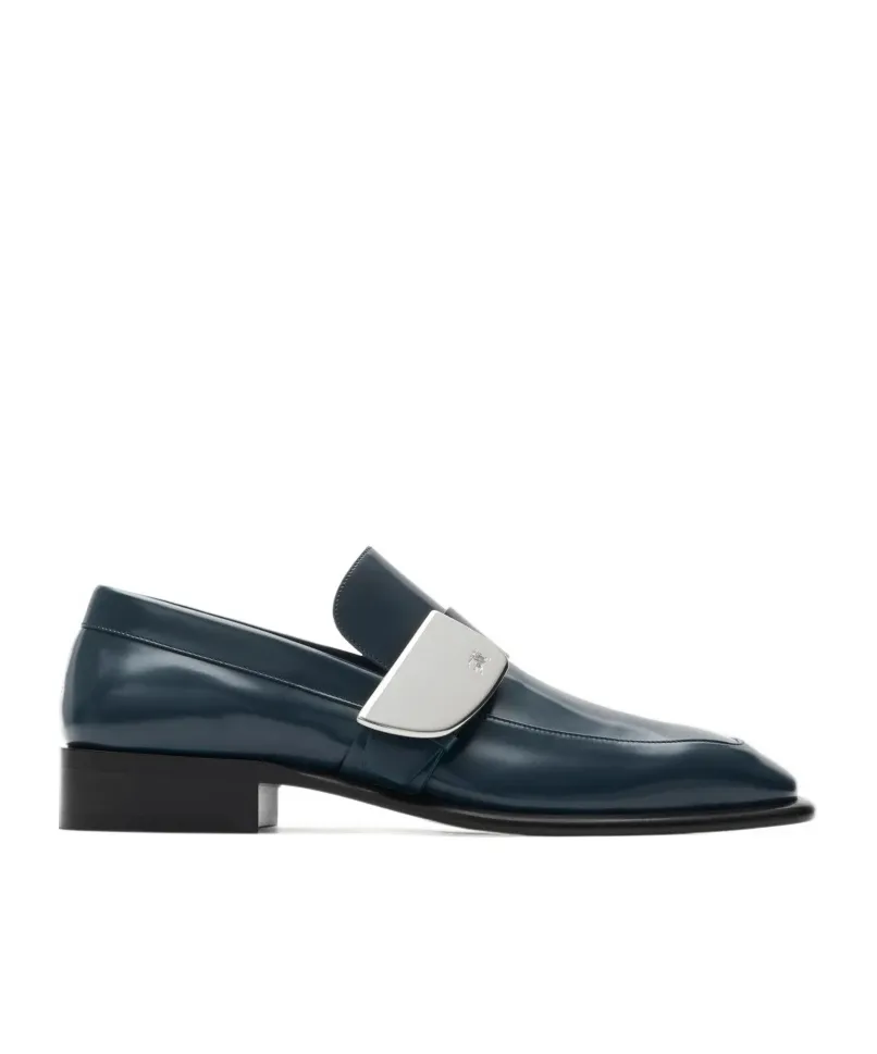 Shield Equestrian Knight Motif Loafers