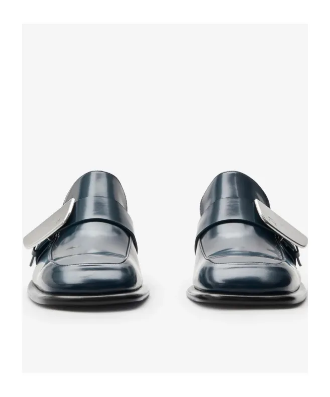 Shield Equestrian Knight Motif Loafers
