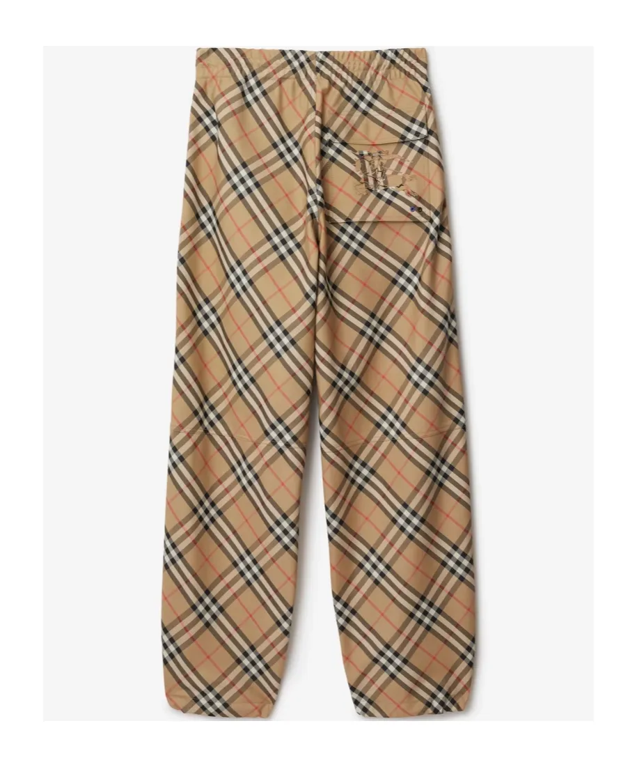 Checked Ekd Motif Straight-Leg Trousers