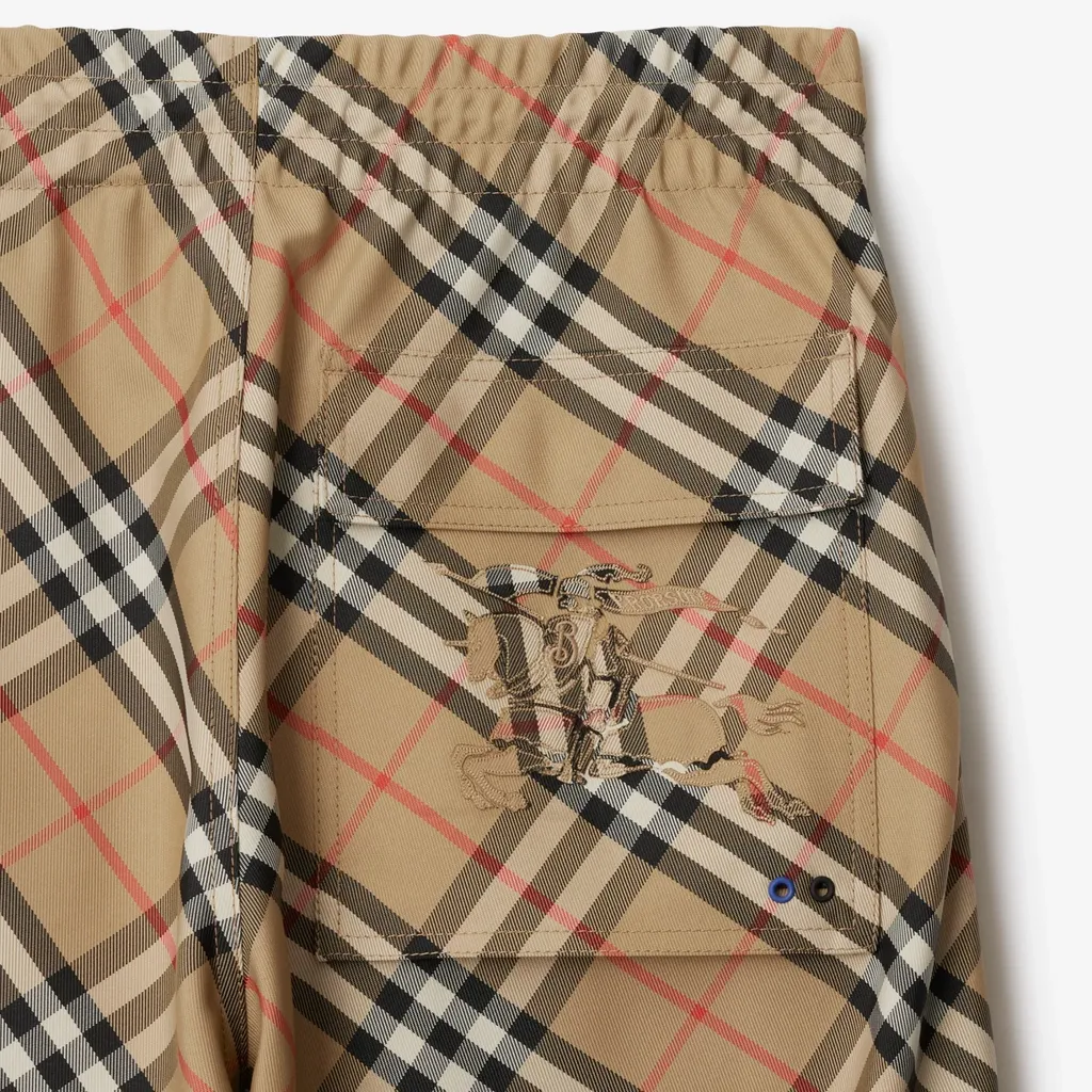 Checked Ekd Motif Straight-Leg Trousers