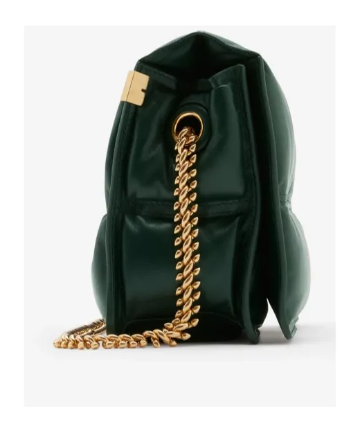 Snip Quilted Chain-Link Crossbody Bag