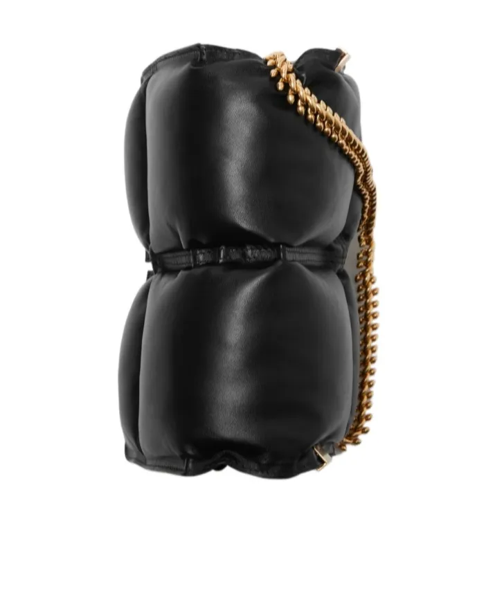 Snip Quilted Chain-Link Crossbody Bag