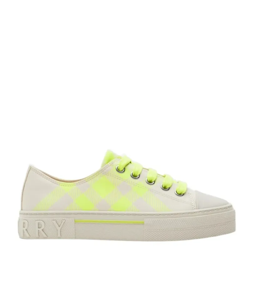 Checked Canvas Sneakers