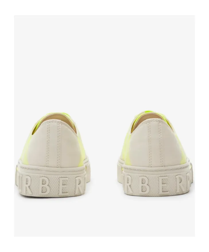 Checked Canvas Sneakers