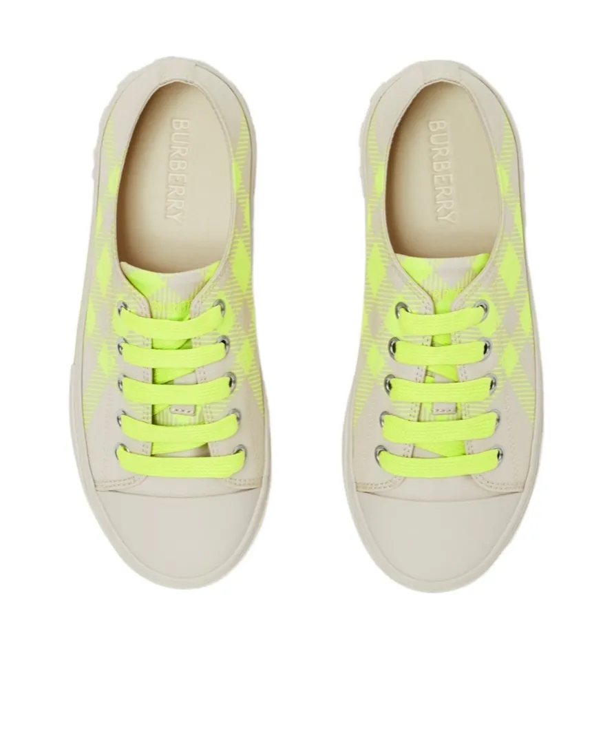 Checked Canvas Sneakers