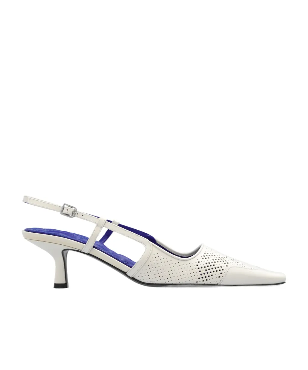 Chisel Slingback Square-Toe Pumps