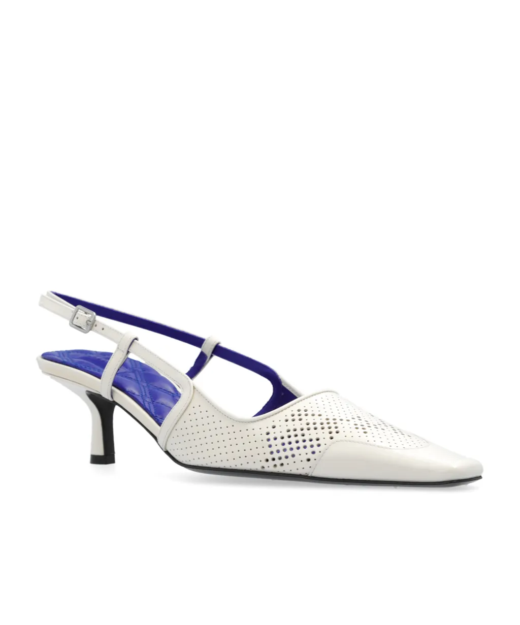 Chisel Slingback Square-Toe Pumps