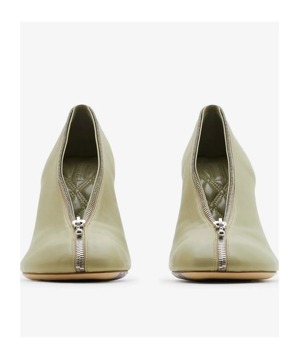 Baby Zip 100Mm Leather Pumps