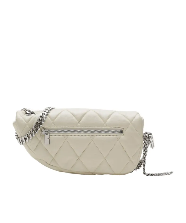 Shield Lock Quilted Shoulder Bag