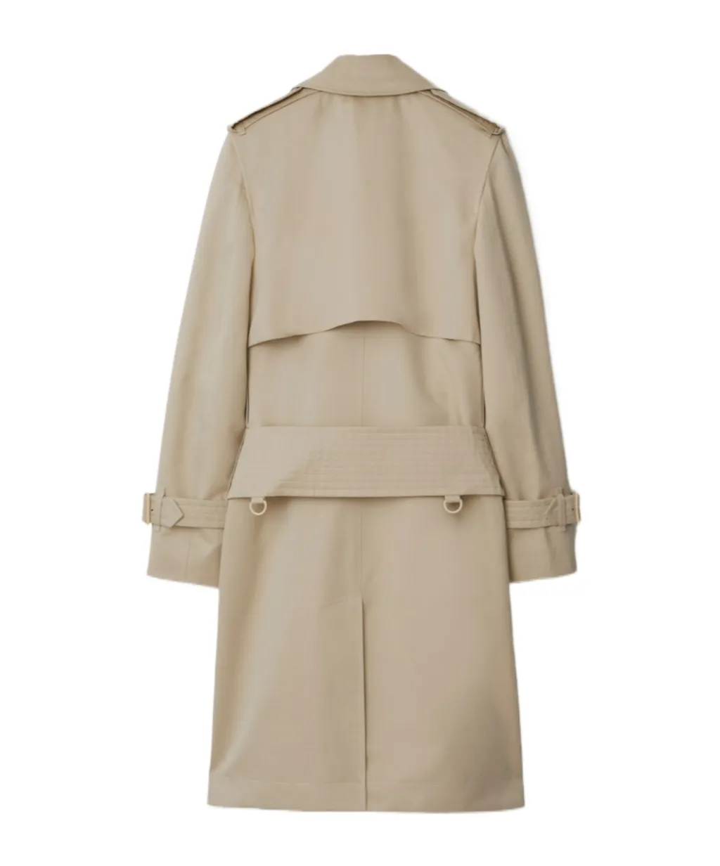 Mid-Length Belted Trench Coat