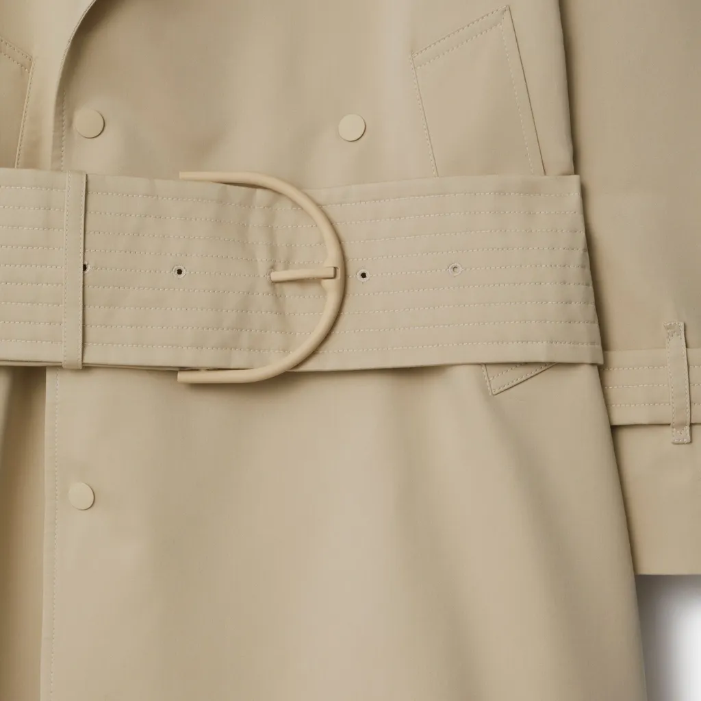 Mid-Length Belted Trench Coat