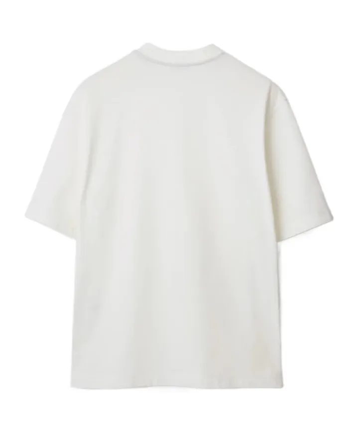 Equestrian Knight Motif Crewneck T-Shirt