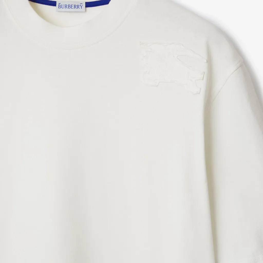Equestrian Knight Motif Crewneck T-Shirt