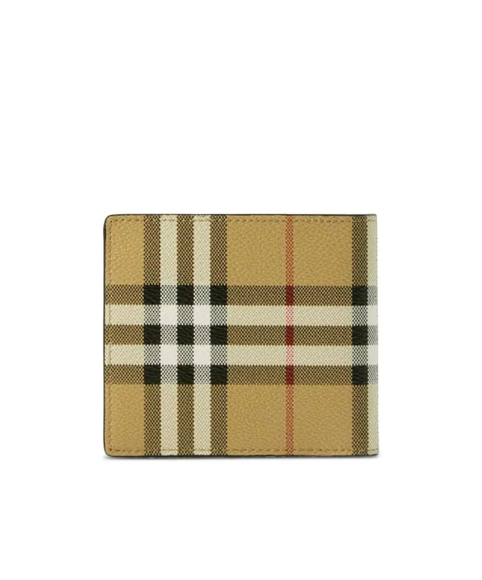 Checked Bi-Fold Wallet
