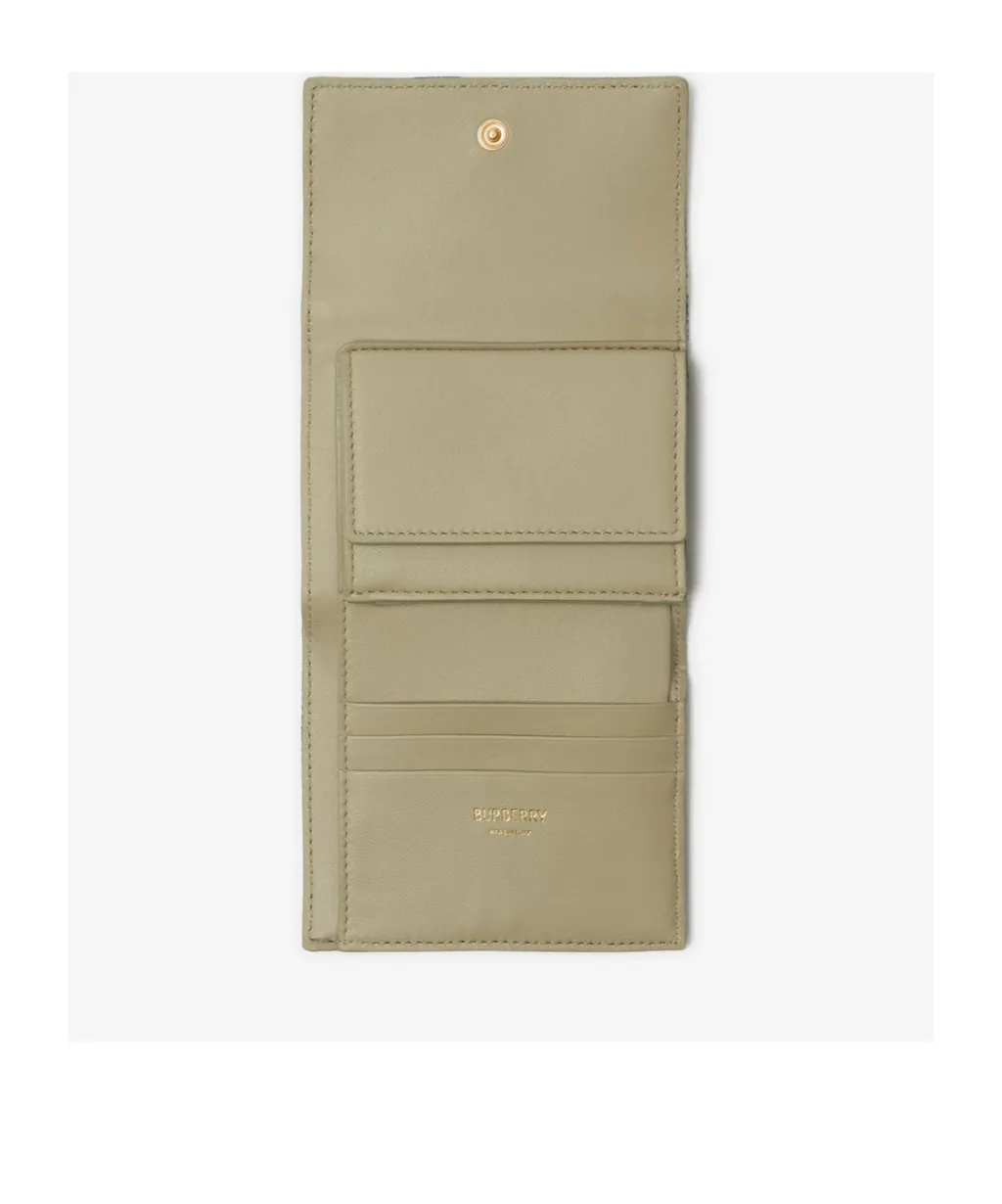 Checked Trifold Wallet